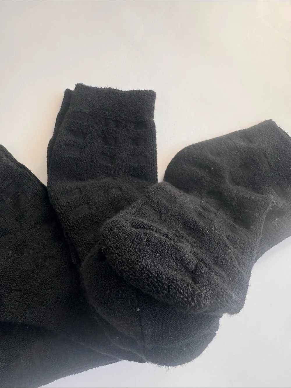 4-Pack Bamboo Terry Ankle Socks Black Soft Cushioned US Women 6–9 New
